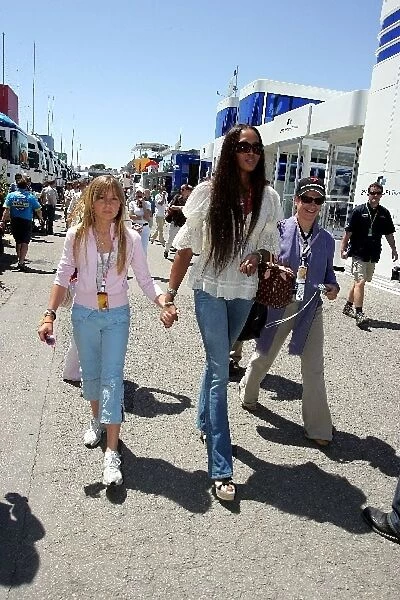 Formula One World Championship: Supermodel Naomi Campbell in the paddock