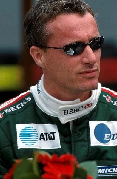 Formula One World Championship: Surprise fourth place finisher Eddie Irvine Jaguar