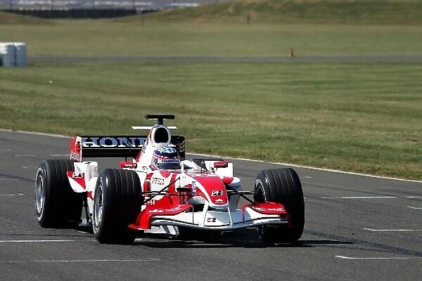 Formula One World Championship: Takuma Sato runs the Super Aguri F1 SA06 for the first time