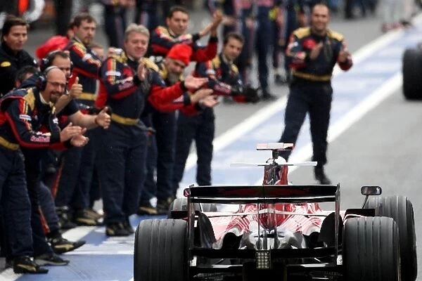 Formula One World Championship: The team congratulate Sebastien Bourdais Scuderia Toro Rosso STR03