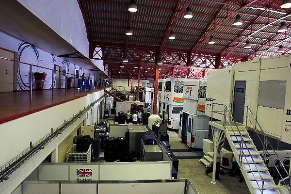 Formula One World Championship: Teams working area in the paddock