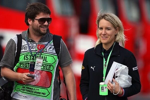 Formula One World Championship: Thomas Butler Red Bulletin Photographer with Britta from Red Bull Racing