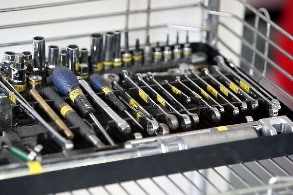 Formula One World Championship: Tools in the Toyota garage