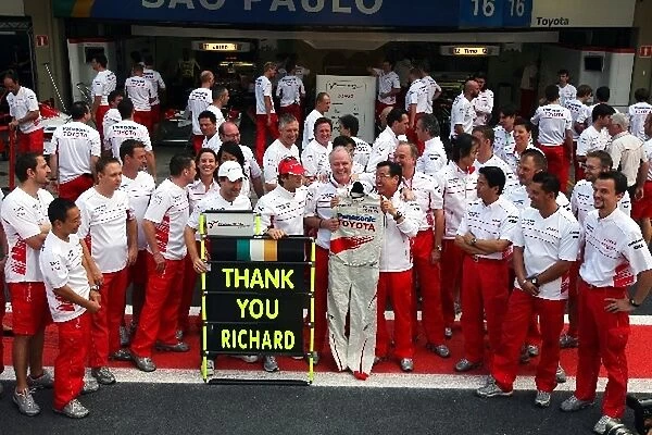 Formula One World Championship: Toyota thank Richard Cregan Toyota General Manager F1 Operations as he leaves the team