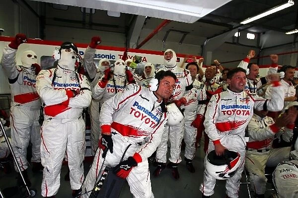 Formula One World Championship: Toyota watch the end of the race with Jarno Trulli Toyota in third position