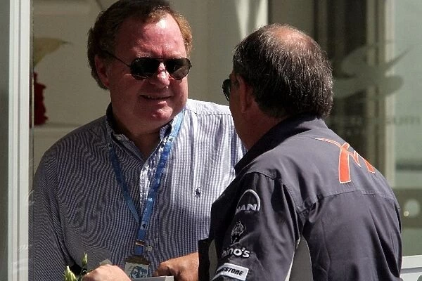 Formula One World Championship: Trevor Foster Zytek talks with Ian Phillips MF1 Racing Commercial Director