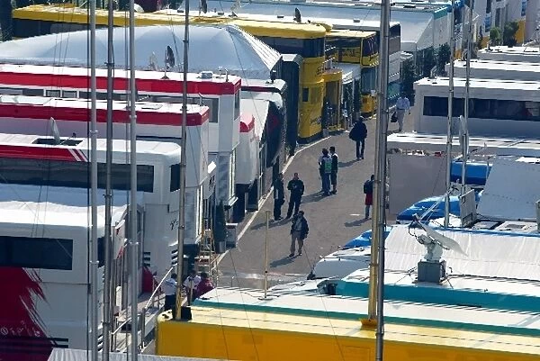 Formula One World Championship: Trucks in the F1 paddock