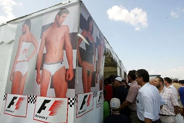 Formula One World Championship: Turkish GP merchandise stall