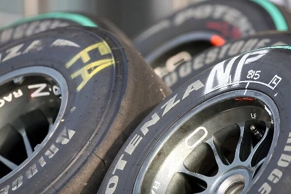 Formula One World Championship: Tyres for Nelson Piquet Jr. Renault and Fernando Alonso Renault
