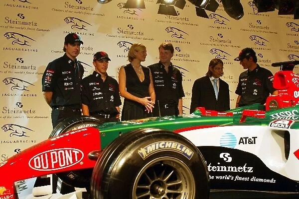 Formula One World Championship: The unveiling of the new Oceans 12  /  Steinmetz livery for the Jaguar R5