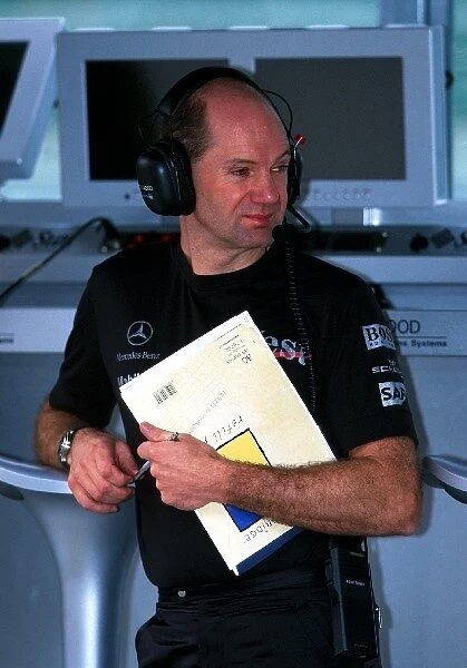 Formula One World Championship: West McLaren Mercedes Technical Director Adrian Newey