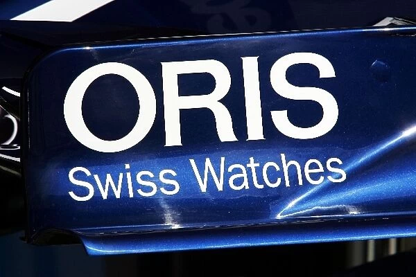 Formula One World Championship: Williams FW28 front wings with Oris signage