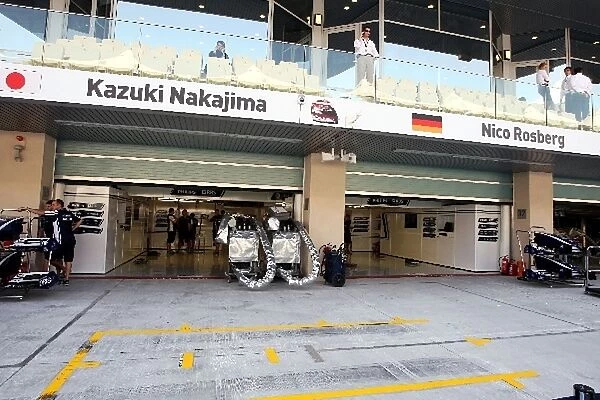 Formula One World Championship: Williams pit garage