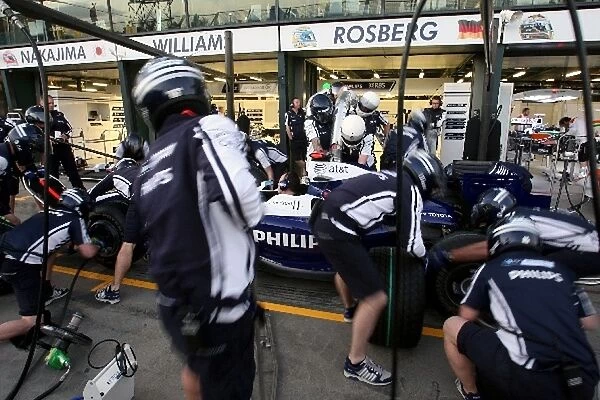 Formula One World Championship: Williams pitstop practice