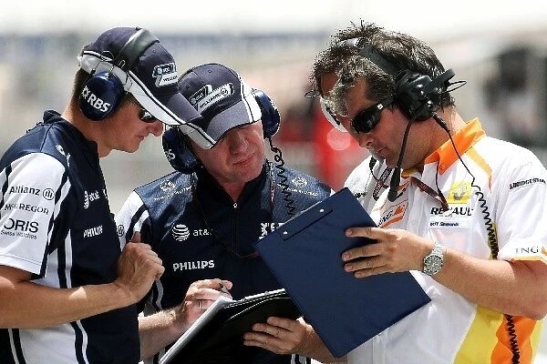 Formula One World Championship: Williams and Renault engineers