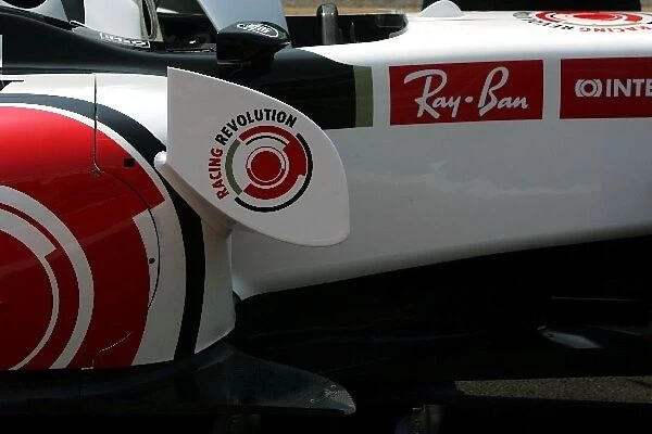 Formula One World Championship: Winglet detail on the BAR Honda 007
