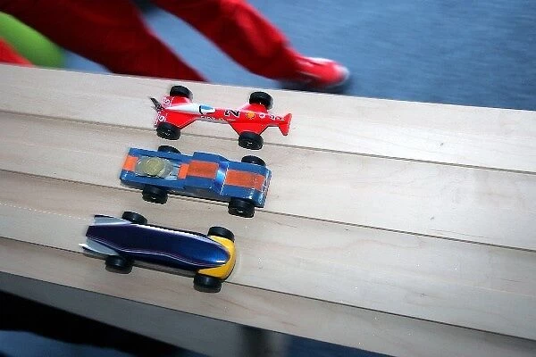 Formula One World Championship: Wooden car race action
