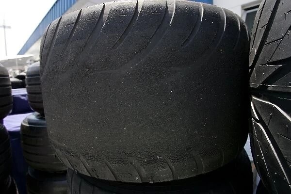 Formula One World Championship: Worn wet tyres