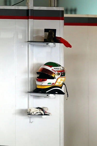 Formula One Young Driver Test: The helmet of Sergio Perez BMW Sauber