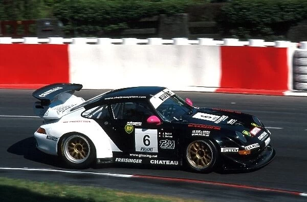 French GT Championship: Prost Grand Prix test driver, Jonathan Cochet Porsche 911 GT2, was 2nd until he was forced to retire