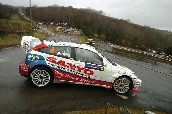 F5564. Gareth MacHale (IRL), Ford Focus WRC, in action on Stage 5.