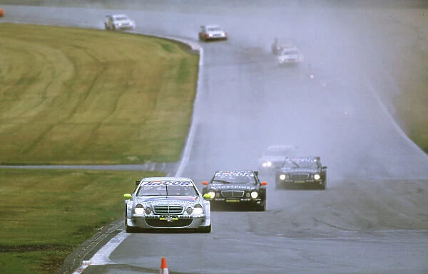 German Touring Cars Nurburgring, Germany 18th-20th August 2000 D2 AMG Mercedes, Schneider B. (GER) Mercedes-Benz CLK leads with Ludwig behind LAT world copyright