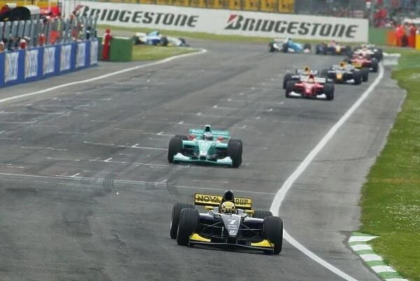 GP2. Giorgio Pantano (ITA) Super Nova leads at the start of the race.