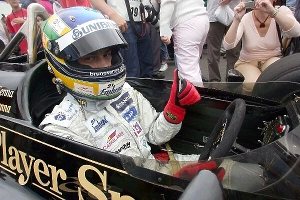 Goodwood Festival of Speed: Bruno Senna in the Lotus 97 Renault of his uncle, Ayrton Senna