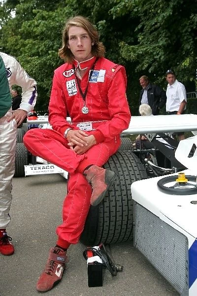 Goodwood Festival Of Speed: Freddie Hunt with his fathers Hesketh 308C