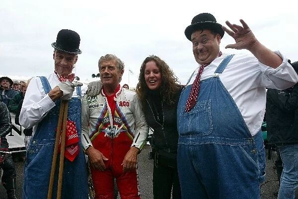 Goodwood Festival of Speed: Giacomo Agostini with Laurel and Hardy