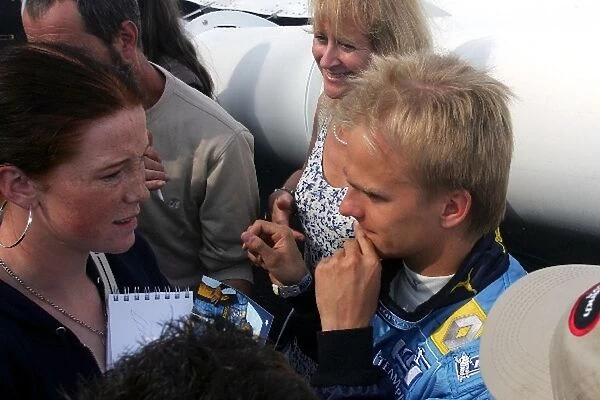 Goodwood Festival of Speed: Heikki Kovalainen signs autographs