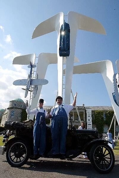 Goodwood Festival of Speed: Laurel and Hardy entertain the crowd