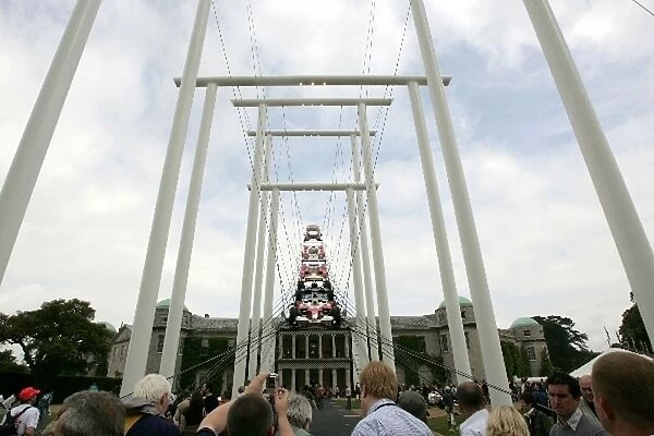 Goodwood Festival of Speed: The Toyota feature in front of Goodwood House