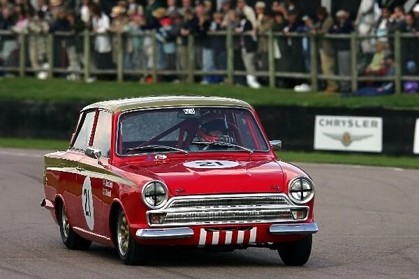 Goodwood Revival: Tiff Needell Ford Lotus Cortina St. Marys Trophy