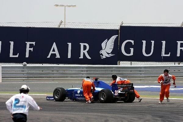 GP2 Asia Series: Roldan Rodriguez Piquet GP out at the start of the race
