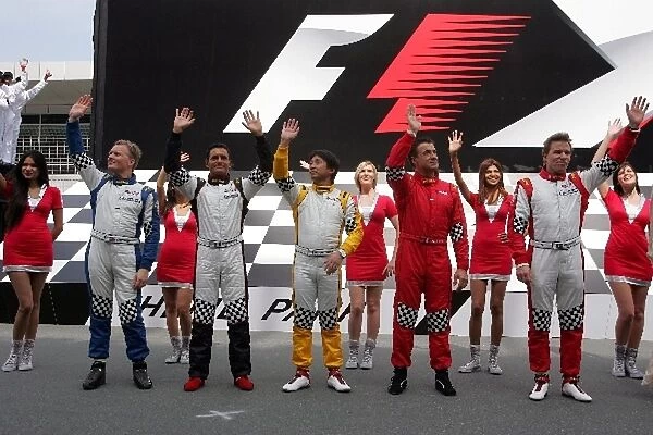 GP2 Asia Series: Speedcar drivers at the F1 Theme Park Presentation