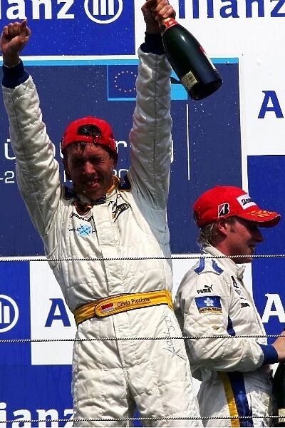 GP2: Clivio Piccione Durango celebrates his win on the podium