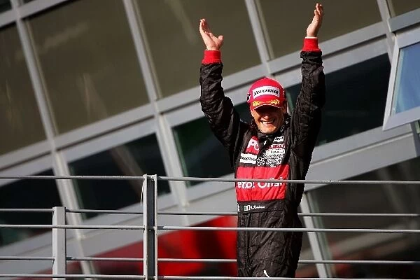 GP2: Giorgio Pantano FMS International celebrates his win