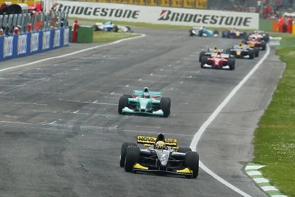 GP2: Giorgio Pantano Super Nova leads at the start of the race