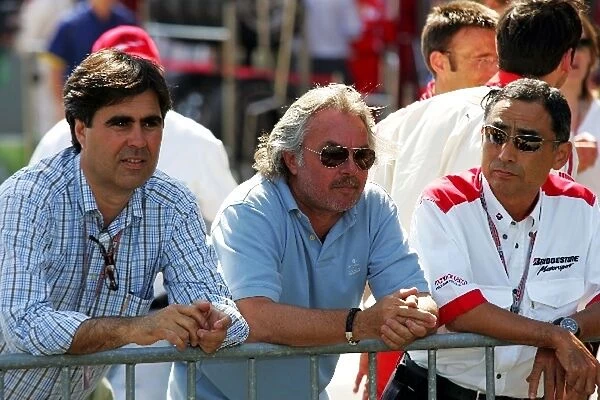 GP2: Keke Rosberg and Hiroshi Yasukawa Bridgestone Director of Motorsport