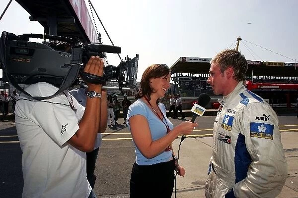 GP2: Lee McKenzie interviews second placed Adam Carroll Super Nova for ITV