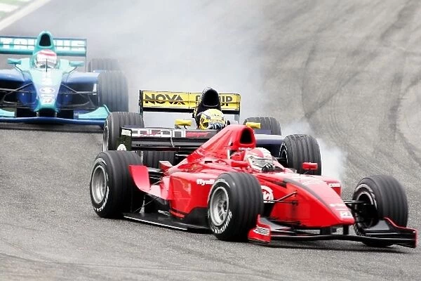 GP2: Mathias Lauda Coloni comes under attack from Giorgio Pantano Super Nova