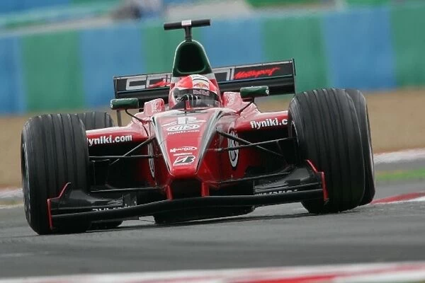 GP2: Mathias Lauda Coloni: GP2, Rd9 & Rd10 Practice, Magny-Cours, France, 1 July 2005