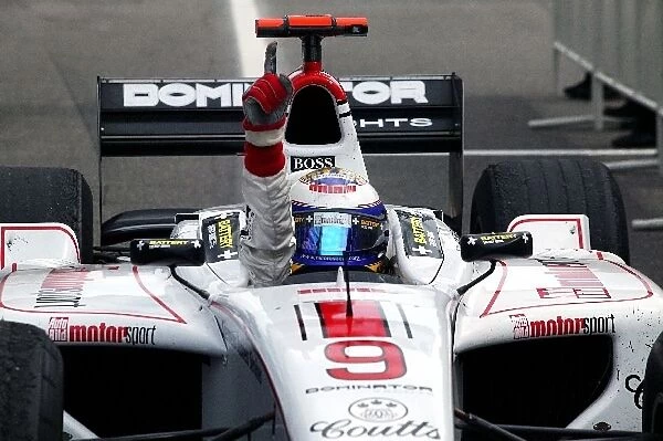 GP2: Nico Rosberg ART celebrates his win in parc ferme