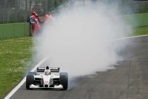 GP2: Nico Rosberg ART locks his brakes: GP2, Rd 1, Race Two, Imola, Italy, 24 April 2005