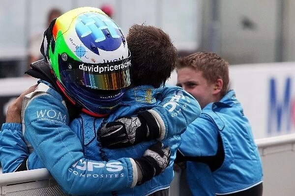 GP2: Olivier Pla Dave Price Racing celebrates his win in parc ferme