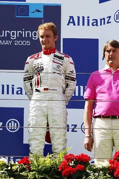 GP2: Third placed Nico Rosberg ART on the podium