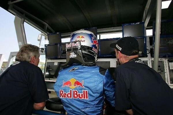 GP2: Scott Speed iSPORT checks his qualifying times