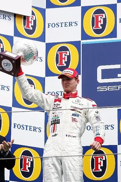 GP2: Second placed Alexandre Premat ART celebrates on the podium