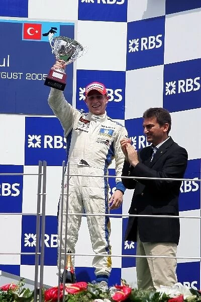 GP2 Series: Adam Carroll Super Nova on the podium